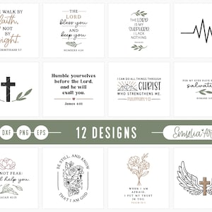 Christelijke svg bundel, Religieuze svg, Schrift svg, Bijbel Vers svg, Zalige svg, Jezus Svg, God Svg, Geloof svg, Cut Files voor Cricut