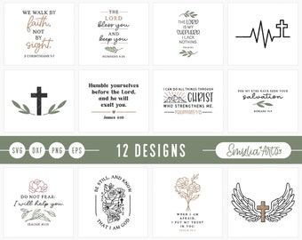 Christian svg bundle, Religious svg, Scripture svg, Bible Verse svg, Blessed svg, Jesus Svg, God Svg, Faith svg, Cut Files for Cricut