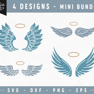 Angel Wings SVG Bundle, Memorial SVG, Wings SVG Cut File For Cricut, Angel Wings Bundle, Wings Svg, In Loving Memory svg, Angel Wings png