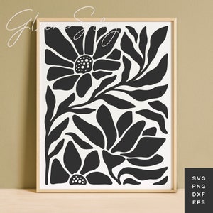 Boho Flores SVG | SVG botânico | Arquivos de corte SVG de decoração floral para casa para Cricut | Download Digital
