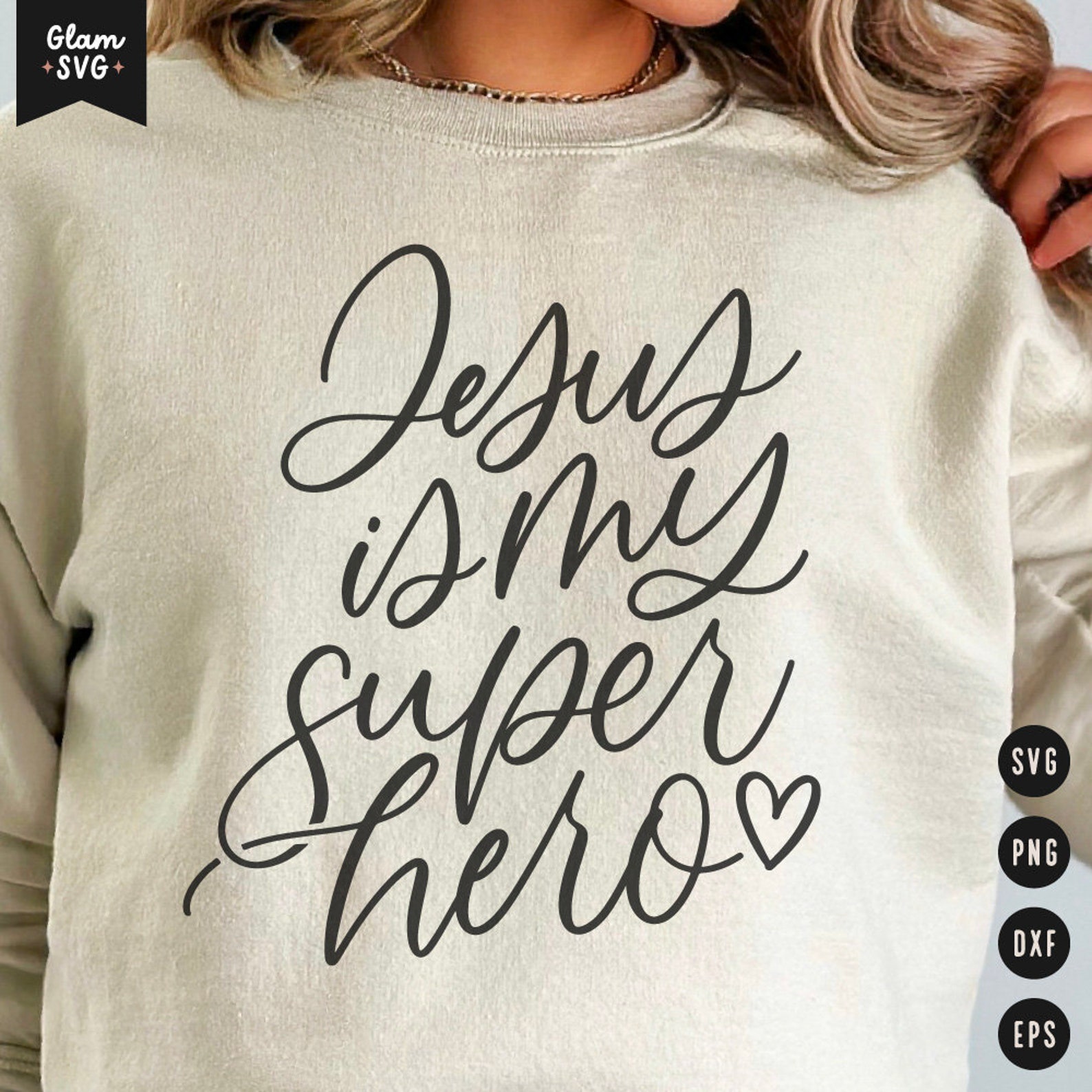 Jesus is My Super Hero SVG | Christian Religious SVG Cut Files for ...