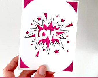 Love Insert Card SVG | Valentine's Day Insert Cards for Cricut Joy, Cricut Maker, Cricut Explore | Envelope and Liner Included