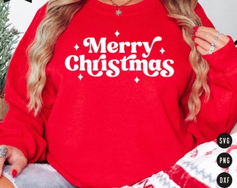 Frohe Weihnachten SVG | Boho Weihnachten SVG geschnittene Dateien für Cricut | Weihnachten Digital Download