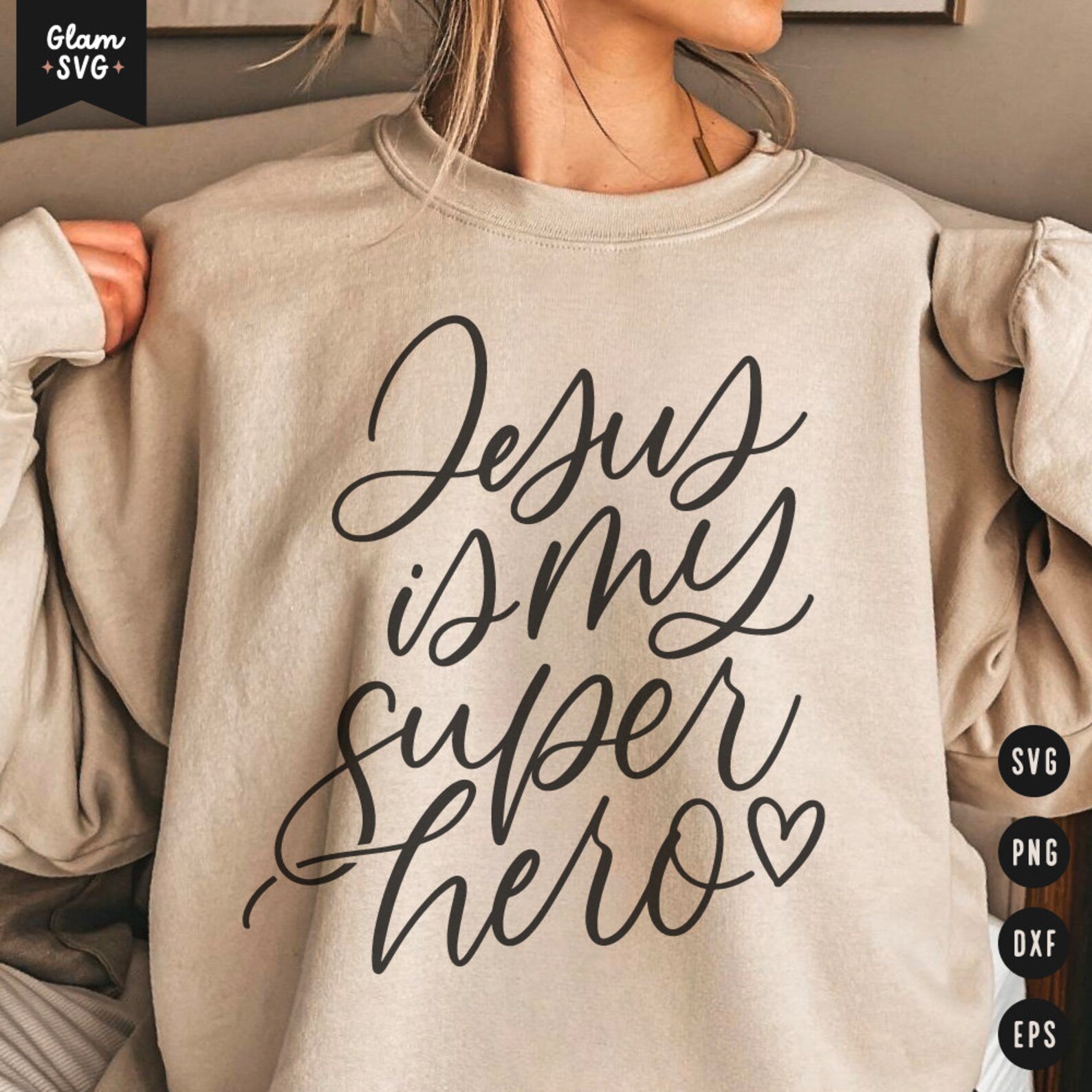 Jesus is My Super Hero SVG | Christian Religious SVG Cut Files for ...