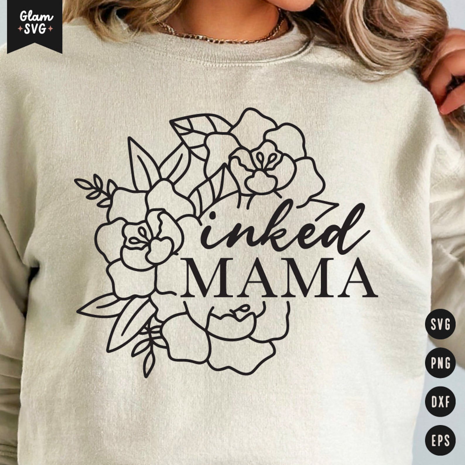 Svg Inkaddict Inked Mama SVG | Mother's Day SVG Cut Files for Cricut | Tattoo Addict ...