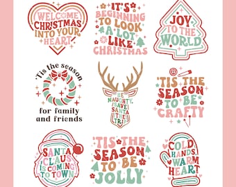 Christmas SVG Bundle | Christmas Quotes SVG Cut Files for Cricut | Christmas Sayings SVG | Digital Download