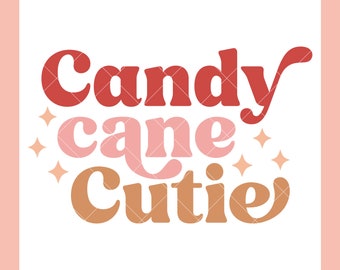 Candy Cane Cutie SVG | Christmas SVG Cut Files for Cricut | Christmas Digital Download