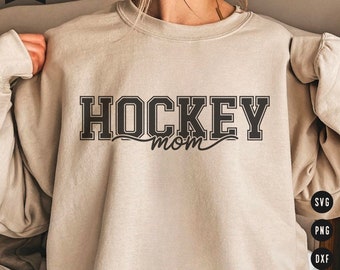 Hockey Mom SVG | Hockey SVG Cut Files for Cricut | Sports SVG Digital Download