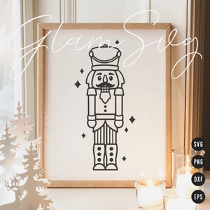 Quebra-nozes SVG | Arquivos de corte SVG de Natal para Cricut | Download digital SVG de decoração de casa de Natal