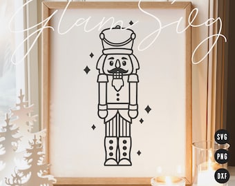 Nutcracker SVG | Christmas SVG Cut Files for Cricut | Christmas Home Decor SVG Digital Download