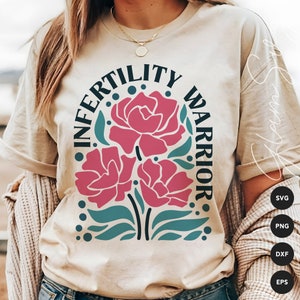 Guerrier de l'infertilité SVG | Marché aux fleurs SVG coupe fichiers pour Cricut | FIV Svg | Jour de transfert Svg | Téléchargement numérique