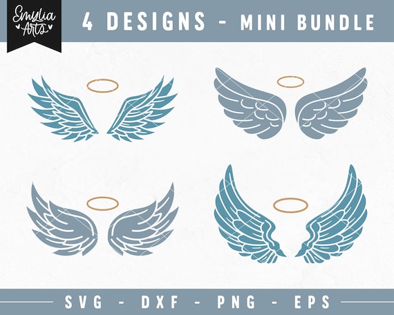 Angel Wings SVG Bundle, Memorial SVG, Wings SVG Cut File For Cricut, Angel Wings Bundle, Wings Svg, In Loving Memory svg, Angel Wings png