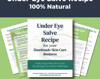 Under Eye Salve Recipe, 100% Natural (Make and Sell Online) • DIY Nightly Skin Routine • Dark Circles, Dry Skin, and Cell Regeneration