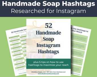 52 Handmade Soap Instagram Hashtags • Researched Hashtags and Marketing Tips for Soap Makers (Cold Process, Hot Process, Melt+Pour, Artisan)