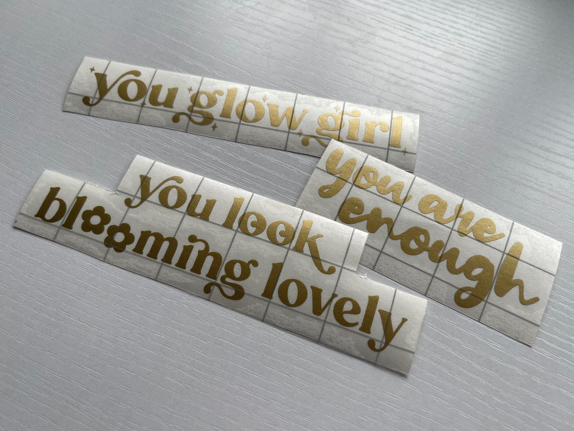 You Look Blooming Lovely Vinyl Decal Mirror Decal Mirror Etsy