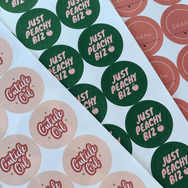Custom Circle Stickers 37mm Round Stickers Sticker Sheets Etsy