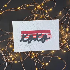 XOXO ラブハート ハンドメイドカード