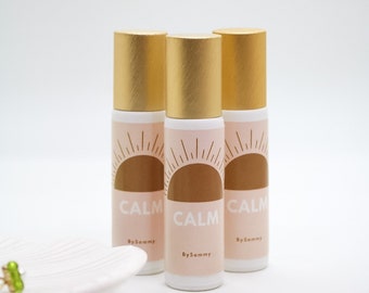 Calm Perfume Oil Roller, French Lavender, Aromatherapy Roll On, Pulse Point, Perfect Gift, calming fragrance, natural, essential oils, 10 ml