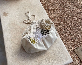 Minimalist Crochet Bag | Shopping Bag | Shoulder Bag | Crochet Tote | Beach Bag | Retro Bag | Hippie Bag | Boho Bag | Vintage Style