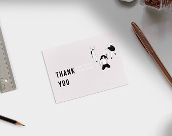 Small Business Thank You Card | Editable Customizable Digital Card Template | Thank You For Your Purchase DIY