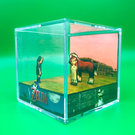 Legend of Zelda: Ocarina of Time Diorama Cube - Link Meeting Epona