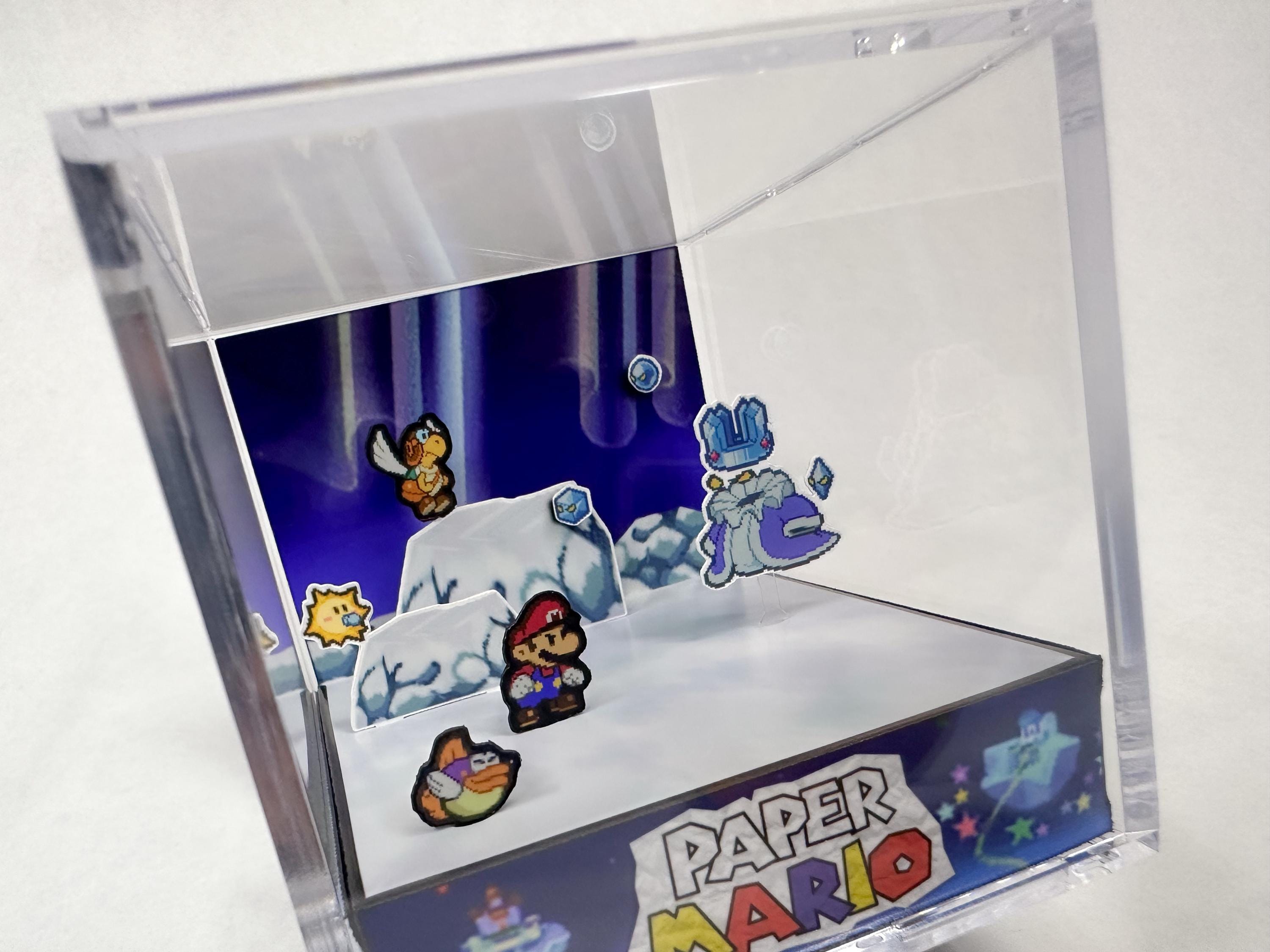 Paper Mario 64 Diorama Cube: Crystal King Battle - Desk Display - Video ...