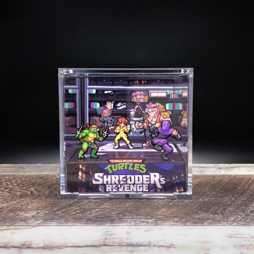 3 PACK! Teenage Mutant Ninja Turtles: shops Battle with Robots, Bebop, and Rocksteady - Video Game Room Decoration