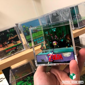 Legend of Zelda: Ocarina Of Time Diorama Cube - Fighting Queen Gohma - Video Game Room Decoration OOT