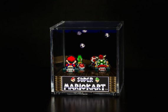 Super Mario 64 Diorama Cube: Baby Penguin - Video Game Room Decoration