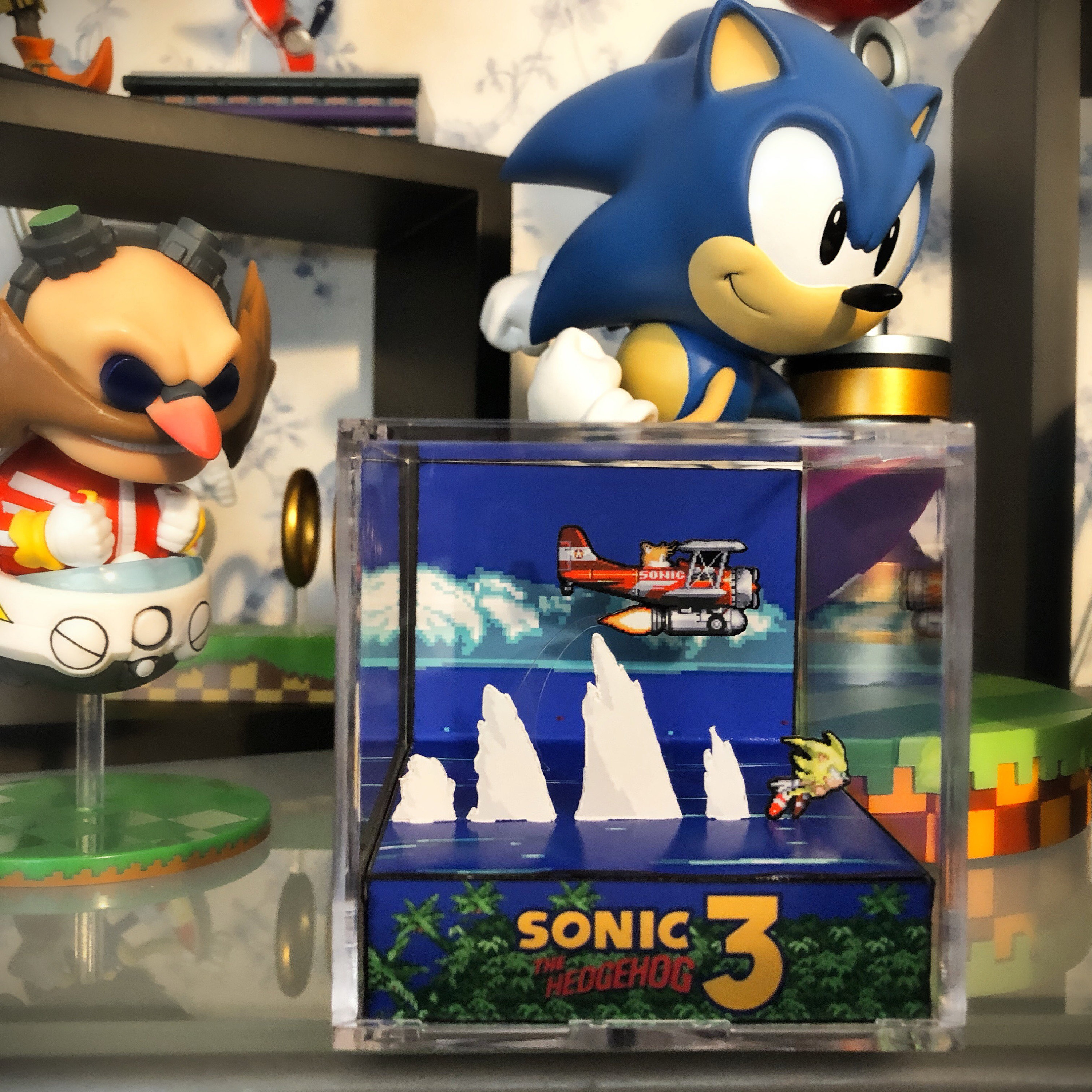 Sonic the Hedgehog 3 Diorama Cube: Super Sonic Video Game 