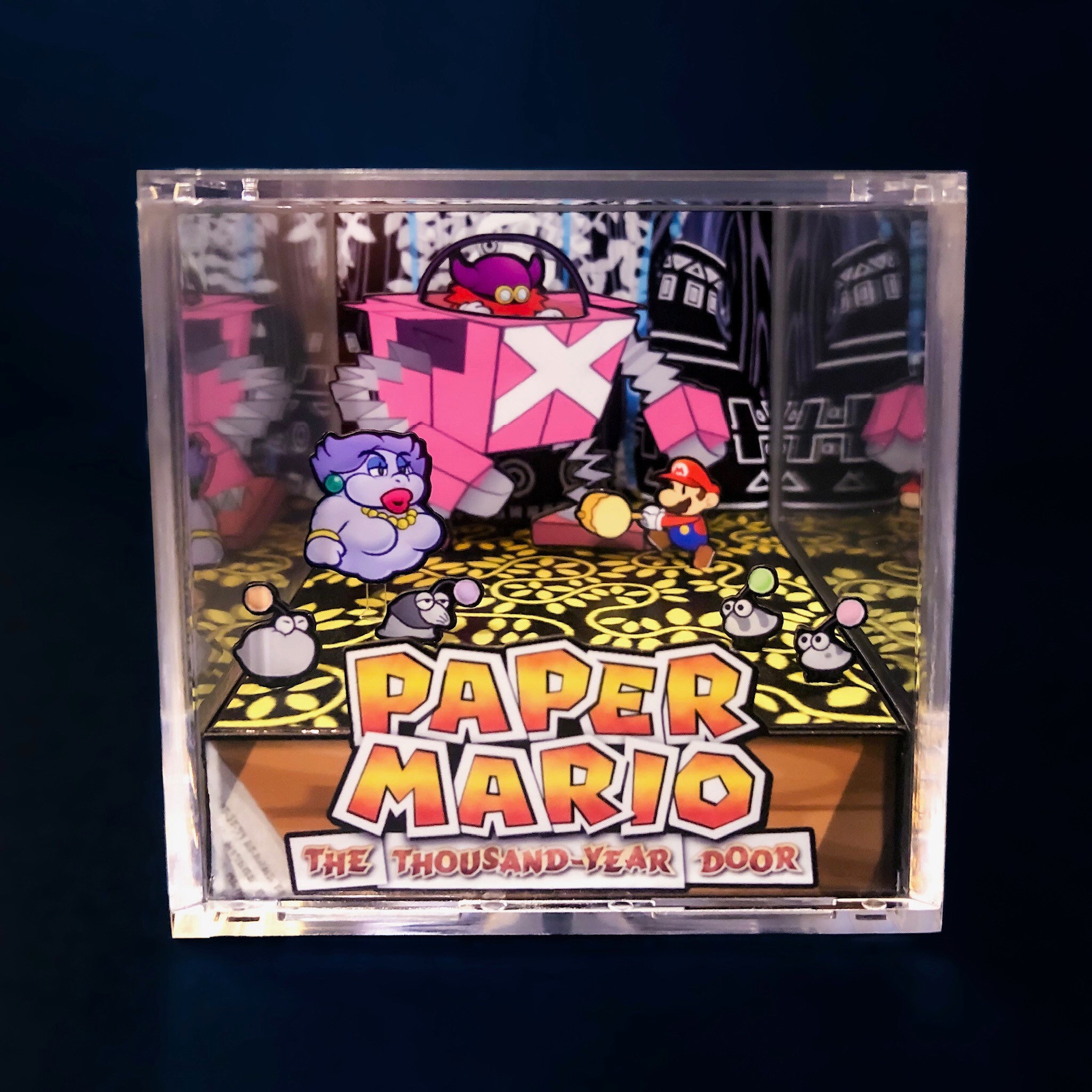 Paper Mario: the Thousand Year Door Diorama Cube - Battle