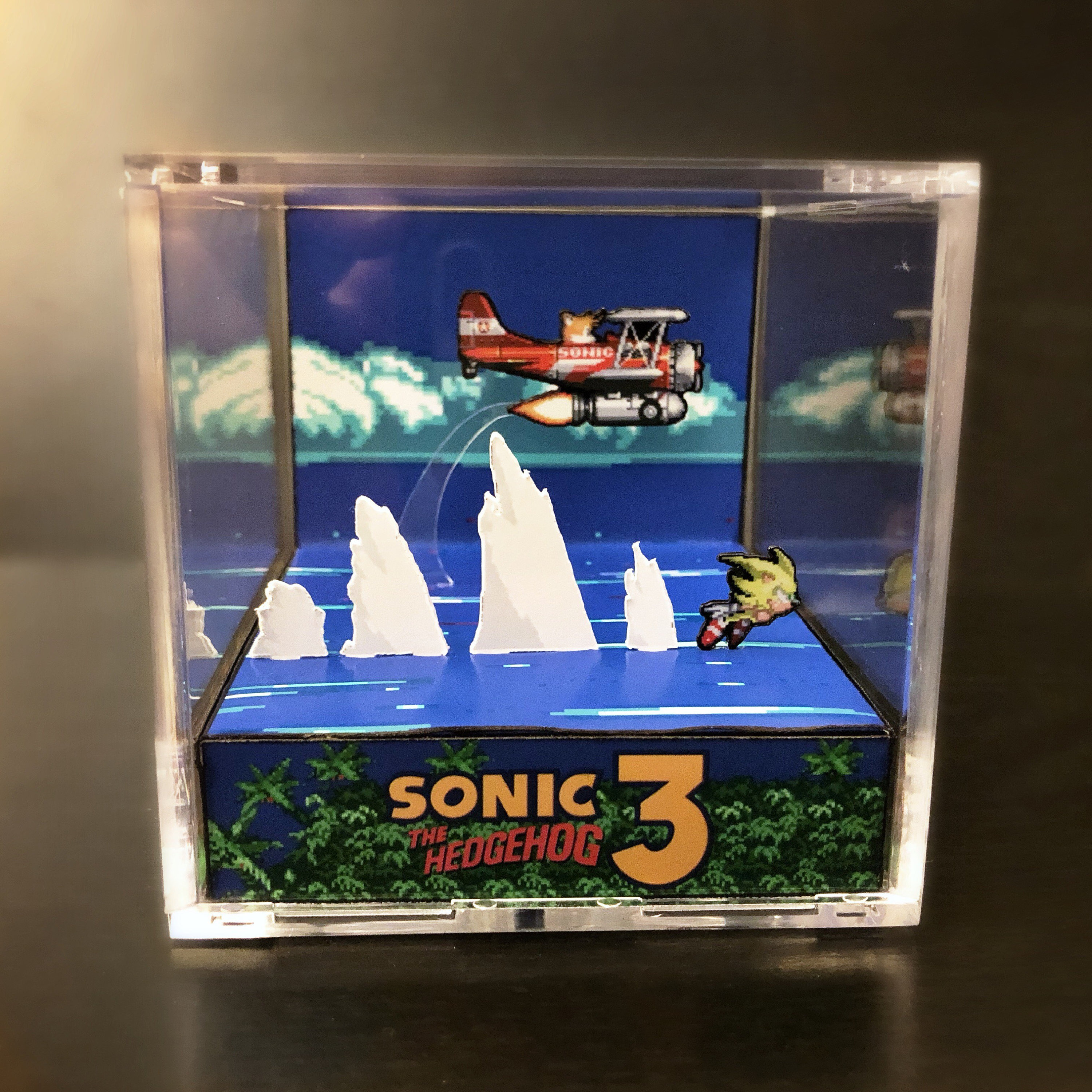 Sonic the Hedgehog 3 Diorama Cube: Super Sonic Video Game 