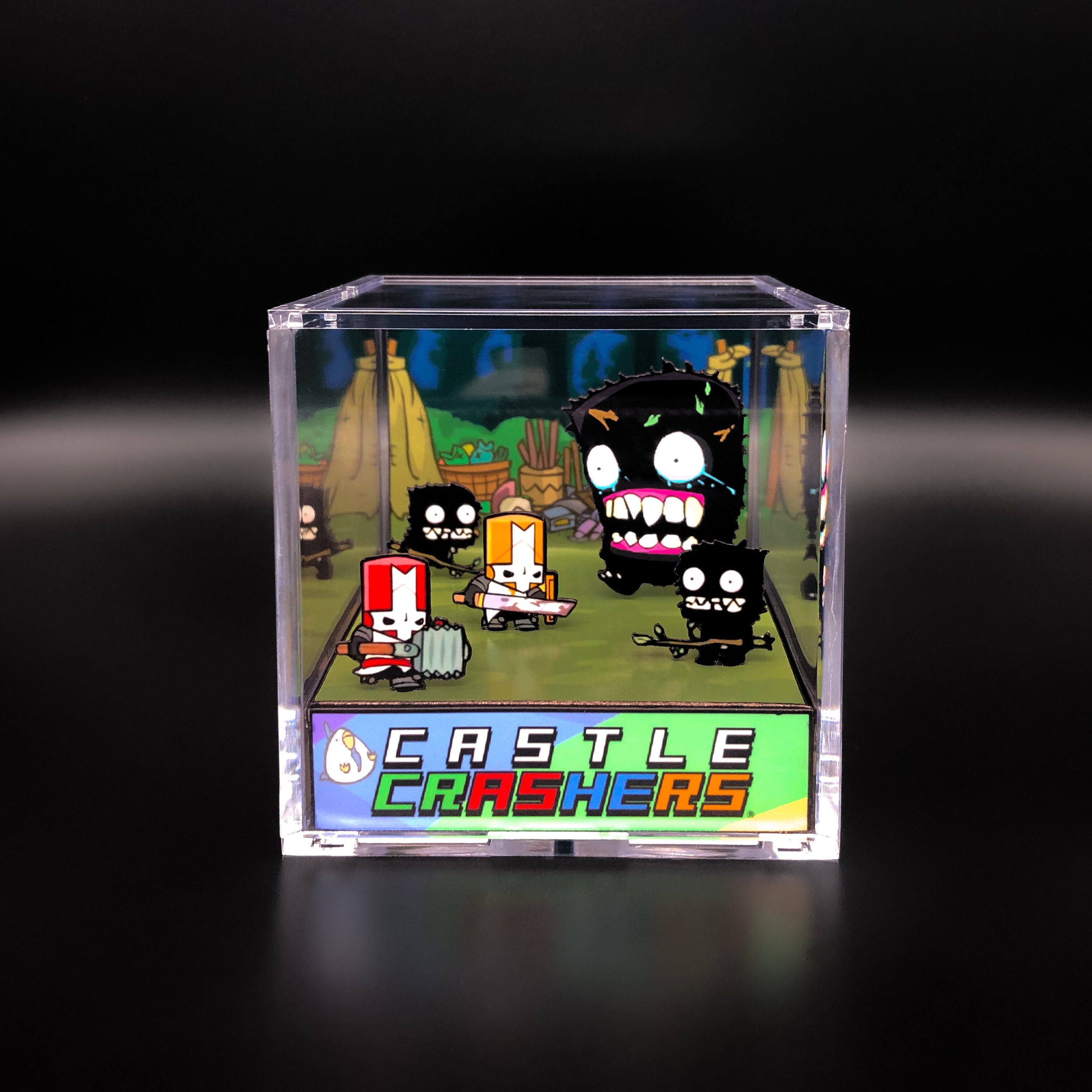 Castle Crashers Diorama Cube: Fighting the Troll Mother 