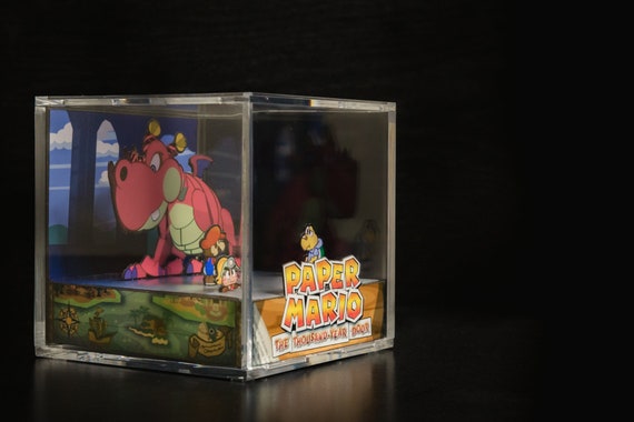 Super Mario 64 Diorama Cube: Baby Penguin - Video Game Room Decoration