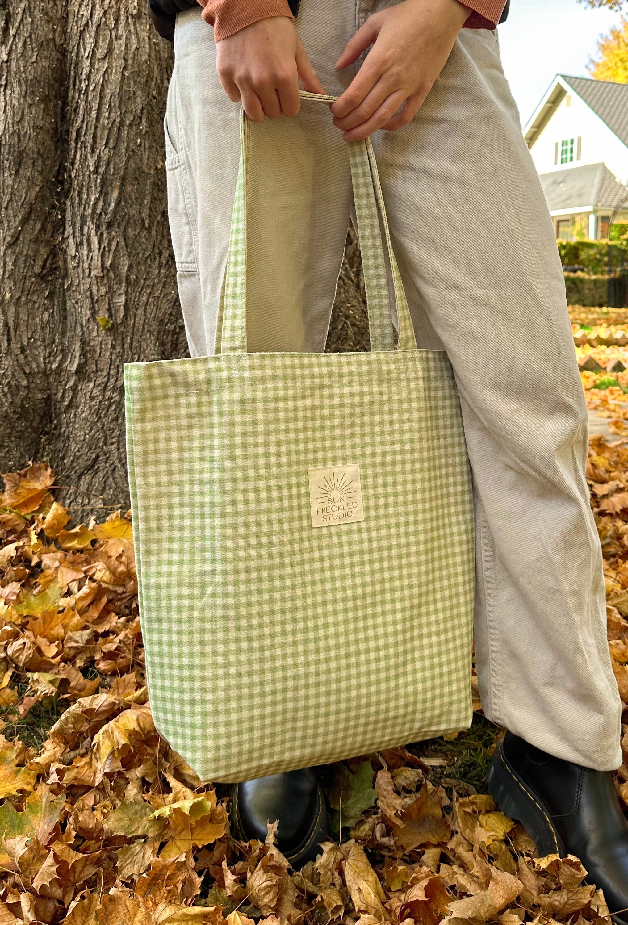 Gingham Tote Bags - Etsy Gingham Tote Bags - Etsy