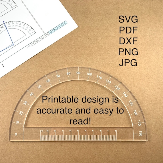 Simple Protractor Print Out