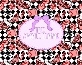 Spicy Smutty Romance Book Seamless Pattern | Booktok Fabric Print (Digital Download)