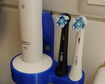 Oral B IO + Brush and Head Holder – Perfect for Round Base, Wall Mount, or Countertop Organization - Free Shipping!