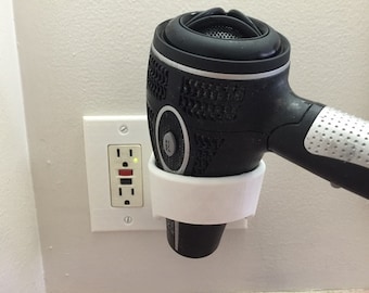 Hairdryer wall hanger / organizer  / mount   - FREE SHIPPING