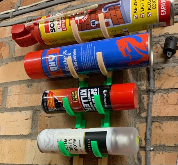 Wall Mounted Spray Can Organizer / Spray Paint Holder / Spray Paint Rack, Spray Can Storage Free