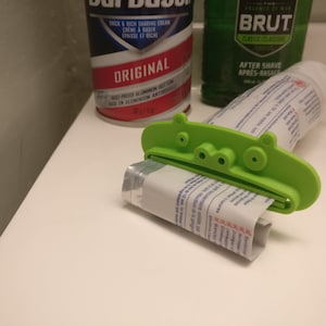 6 Zahnpastaschieber - Tier -Bär-Büffel-Nilpferd