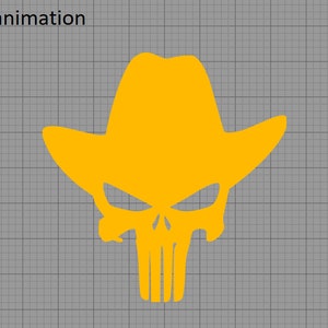 Cowboy Punisher Trailer Hitch Receiver Cover hitch pin included! Free Shipping!