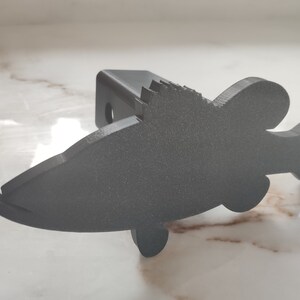 Predator Fish Trailer Hitch Receiver Cover Free Shipping! hitch pin included!