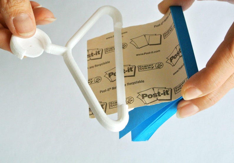 Hanging Sticker Note Sticky Note Hanger / 3D Printed Organizer for Notes and Reminders ...
