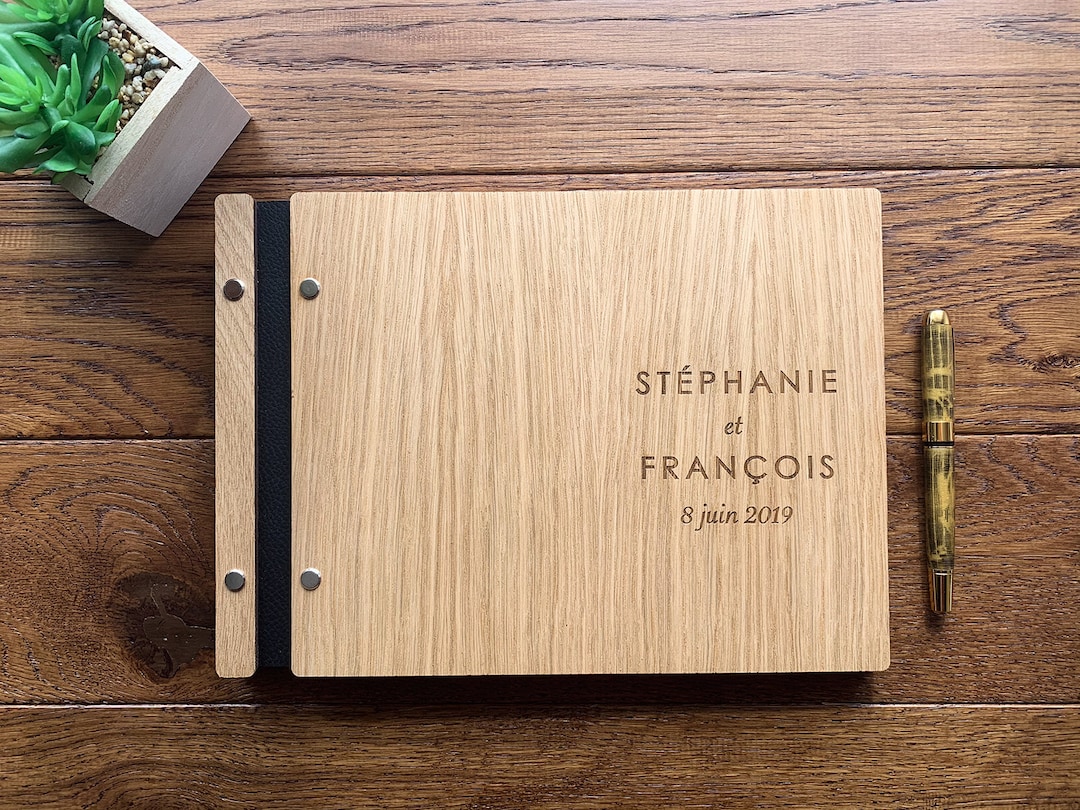 Livre d'or mariage, Livre d'or mariage personnalisé, livre d'or mariage