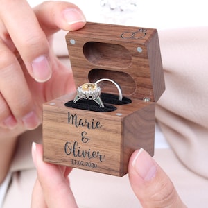 Boite alliance, Boite alliance en bois, boite alliance rustique, boite alliance original, Porte alliance, cadeau mariage, 07