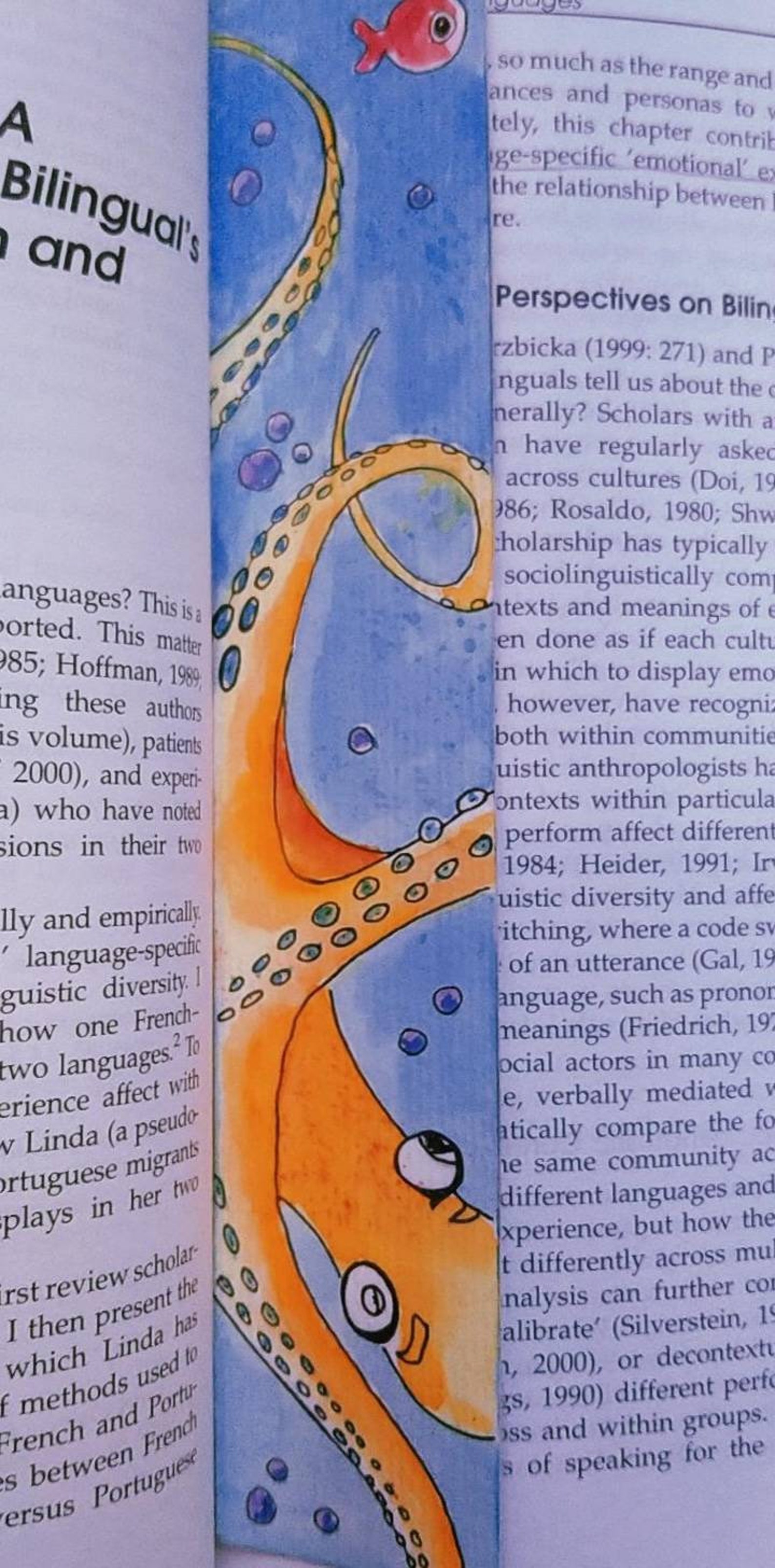 Marine biology gift HANDMADE watercolour laminated bookmarks Etsy