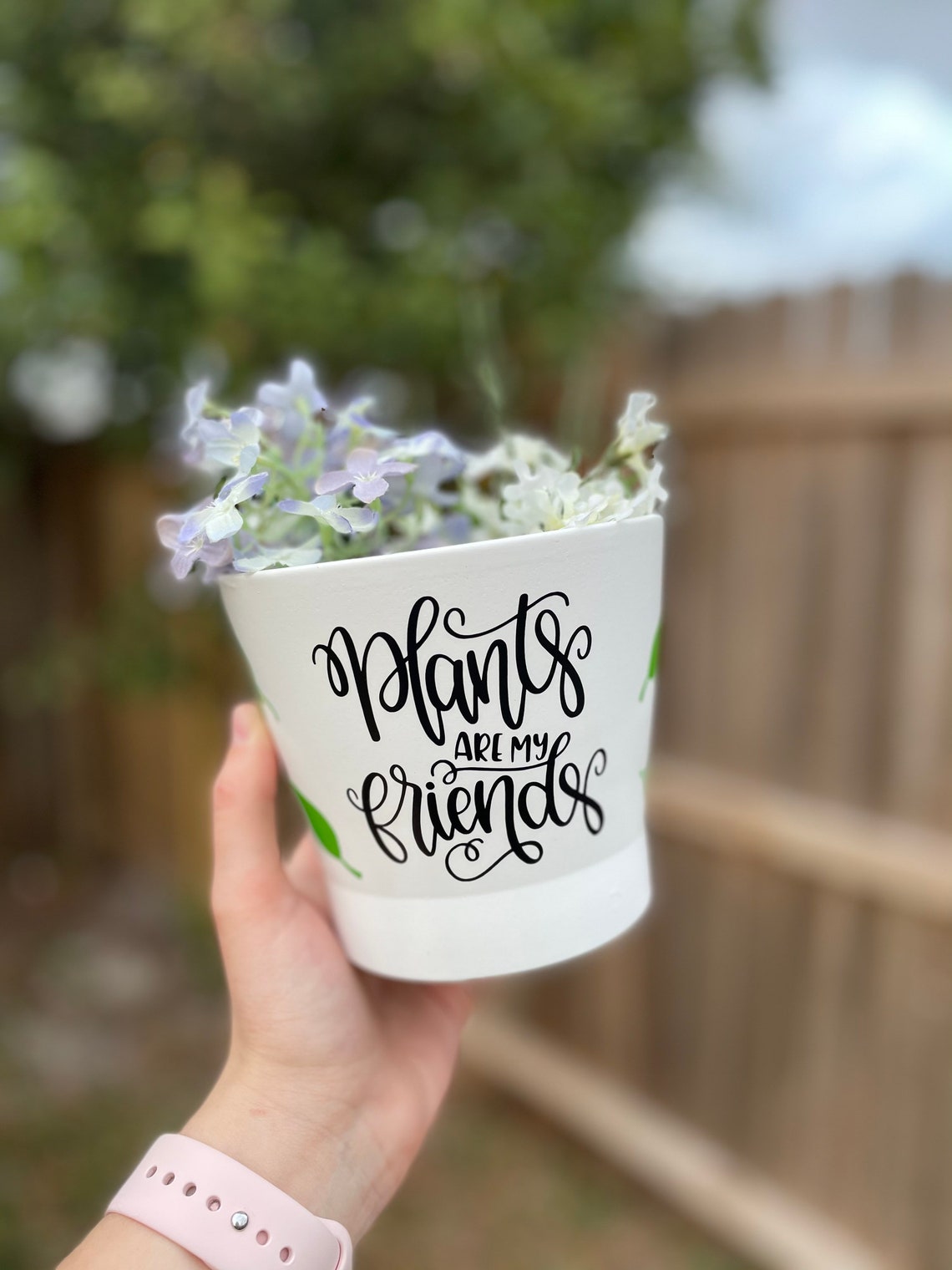 Plants Are My Friends Plant Pot Etsy