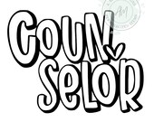 Counselor SVG/Counselor Heart SVG/Therapist/School Counselor SVG/Therapy/Mental Health