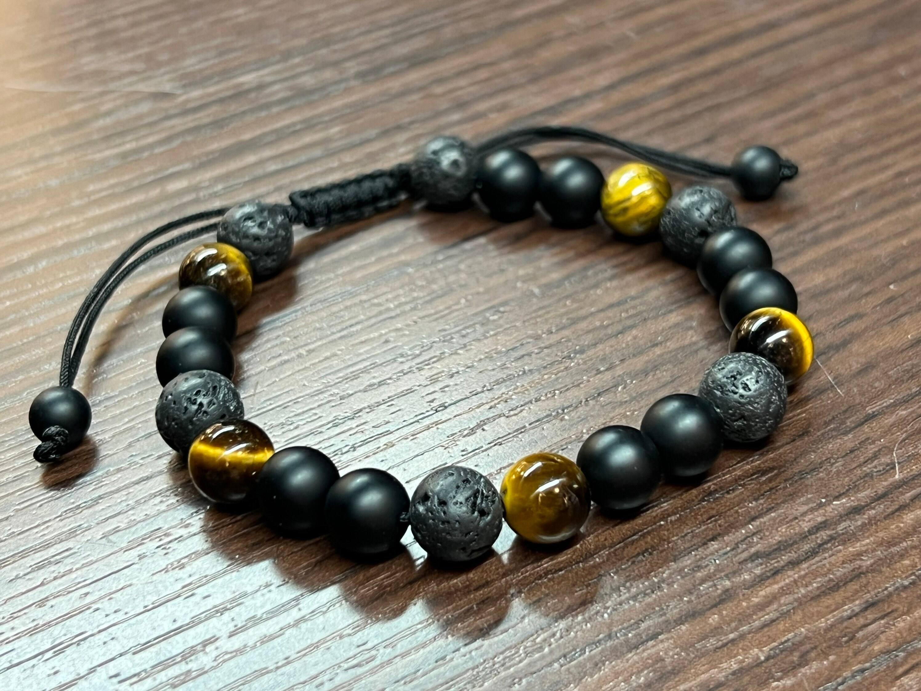 Perseverance Trio: Tiger's Eye, Onyx, Lava Stone Bracelets - 2nd Wind